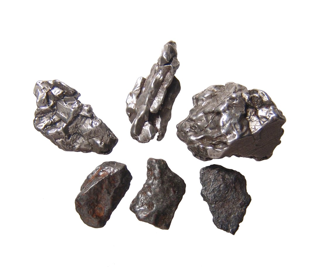 6 iron meteorites, Canyon Diablo & Campo del Cielo (1 of 2)