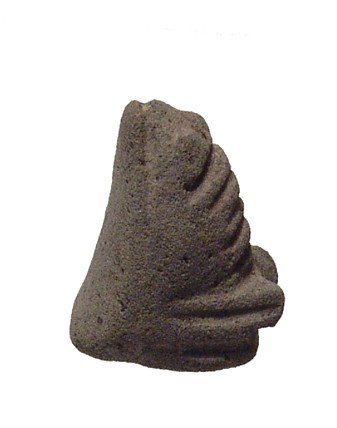 Egypt. Grey rhyolite amulet of a frog: A grey rhyolite amulet of a frog, Late Period, c. 664-30 BC, its head raised skyward. Nicely detailed and a rarer amulet form. From Upper Egypt. H: 20mm. Ex Los Angeles private collection.
