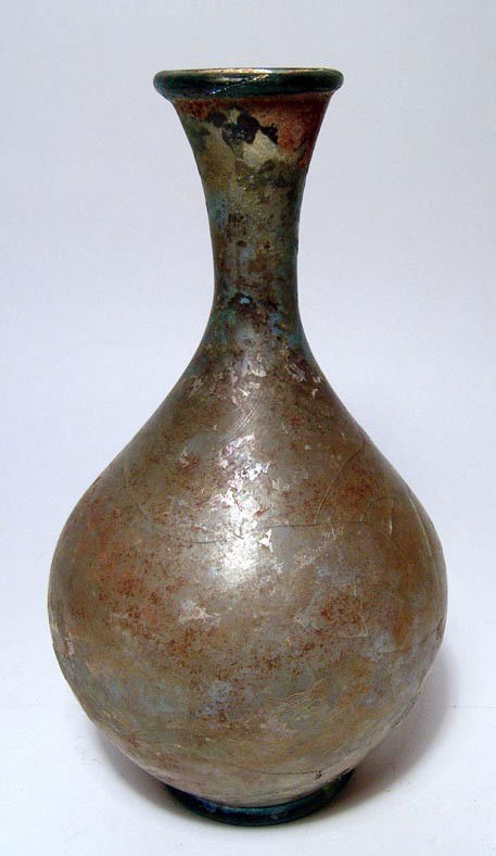 LARGE LATE ROMAN GLASS BOTTLE May 17 LARGE LATE ROMAN GLASS BOTTLE May 17