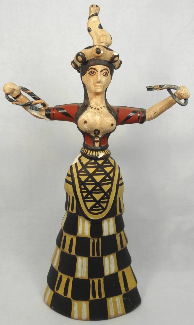 Museum copy of Minoan snake goddess - Jan 26, 2014 | Ancient Resource
