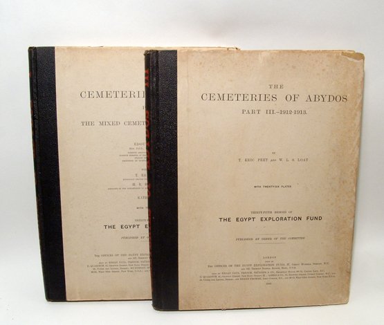 2 Original Volumes of the 'Cemeteries of Abydos': 2 Original Volumes of the 'Cemeteries of Abydos', Part I & II Egypt Exploration Fund. Edouard Naville, The Cemeteries of Abydos, Part I: The Mixed Cemetery and Umm EL-Ga'ab. 33rd Memoir of the Egypt E