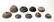 9 mixed stone and bone spindle whorls - 2
