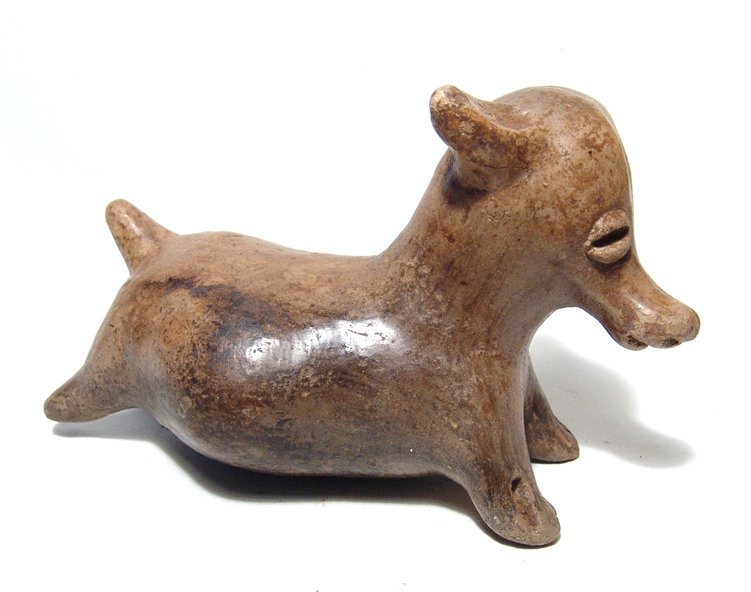 A small Jalisco figure of a puppy, West Mexico (1 of 5)