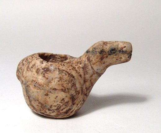 A nice Pre-Columbian stone canopa (1 of 3)