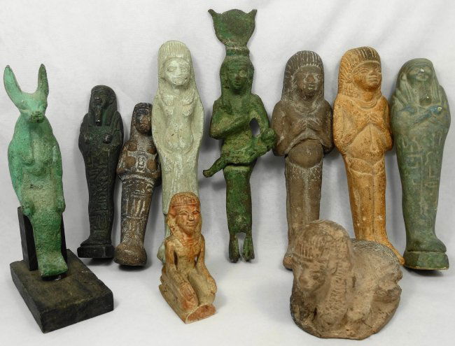 Lot of 10 replica Egyptian-style items (1 of 2)
