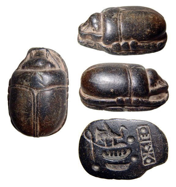 A large Egyptian steatite scarab (1 of 1)