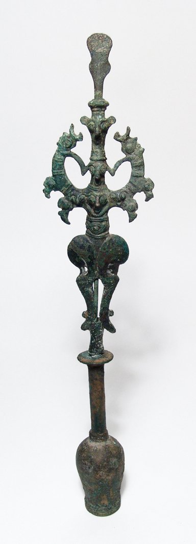 Near Eastern bronze Master of Animals finial (1 of 5)