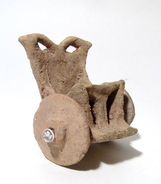 A Syro-Hittite 2 wheel chariot, c. 2000 - 1500 BC (1 of 4)