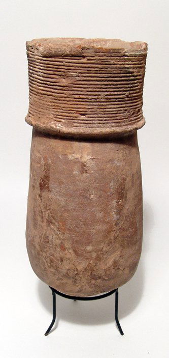 A tall Phoenician collared jar, c. 7th - 5th Century BC (1 of 2)
