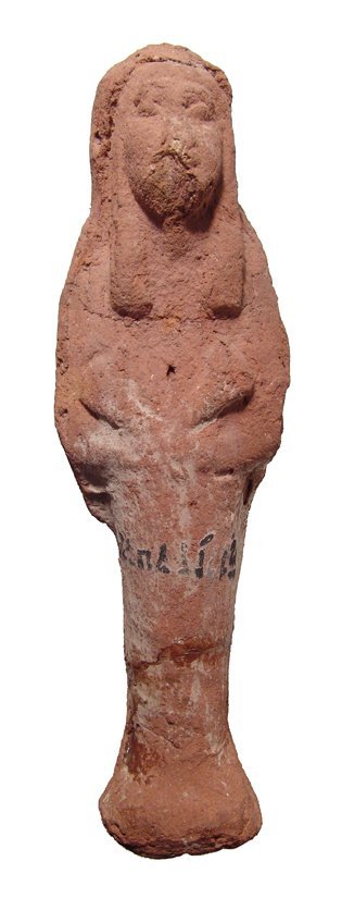 A nicely painted Egyptian terracotta ushabti (1 of 4)