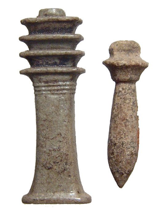 A pair of Egyptian amulets, Late Period (1 of 2)