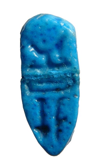 A nice Egyptian blue faience ring (1 of 3)