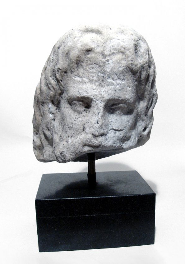 A Roman marble head of a bearded man (1 of 4)