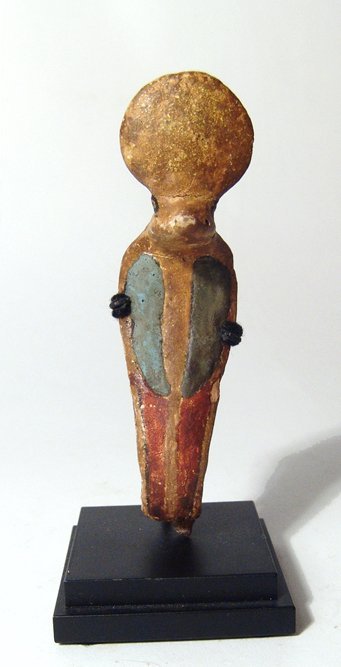 An Egyptian polychrome wood uraeus (1 of 4)