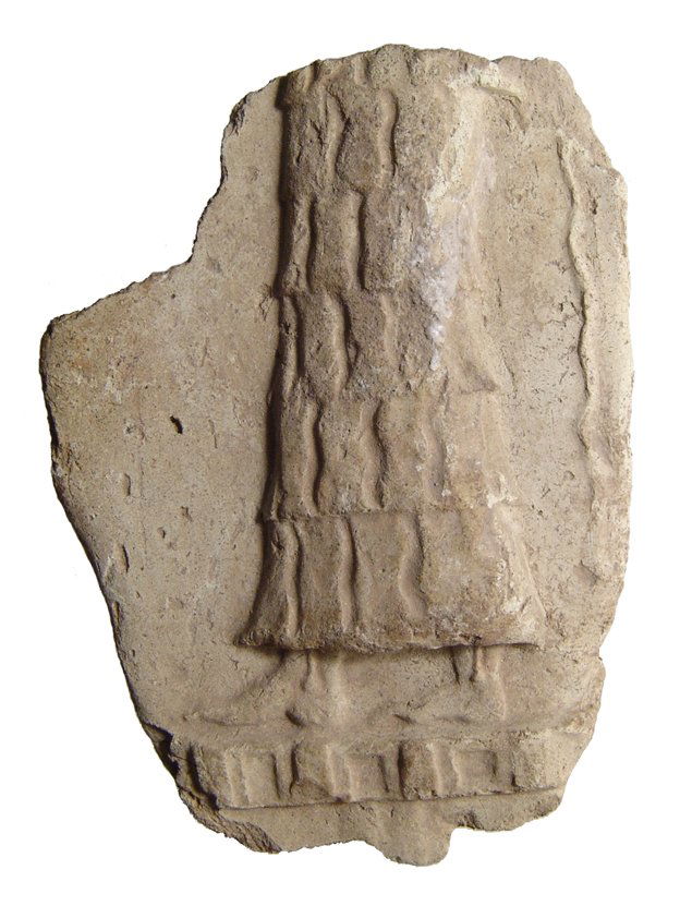 Old Babylonian terracotta plaque fragment (1 of 2)