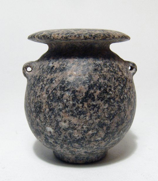 Egyptian Early Dynastic granite kohl vessel (1 of 4)