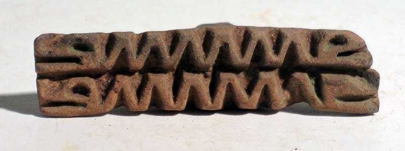 A rare Aztec flat stamp from Mexico (1 of 2)