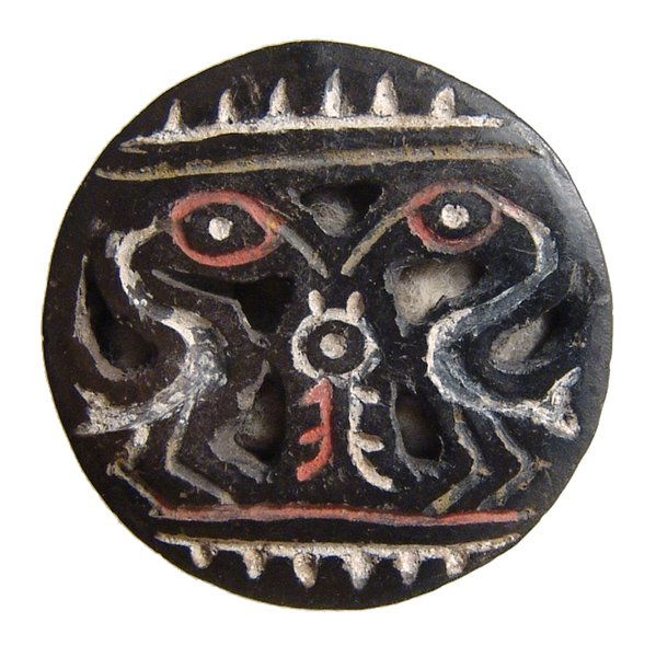 A choice Paracas polychrome ear spool (1 of 2)