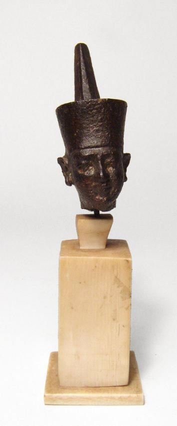 A choice Egyptian bronze head of Neith, Dynasty 26 (1 of 6)