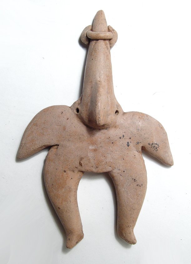 A large Colima standing figurine, West Mexico (1 of 3)