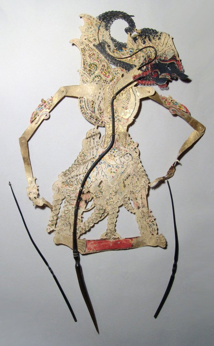 A lovely vintage Indonesian shadow puppet, Java (1 of 4)