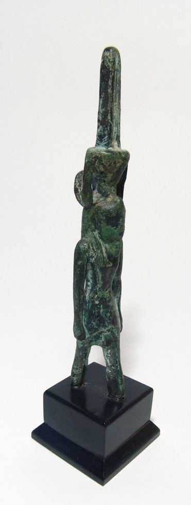 A large Egyptian bronze figure of Nefertum (1 of 4)