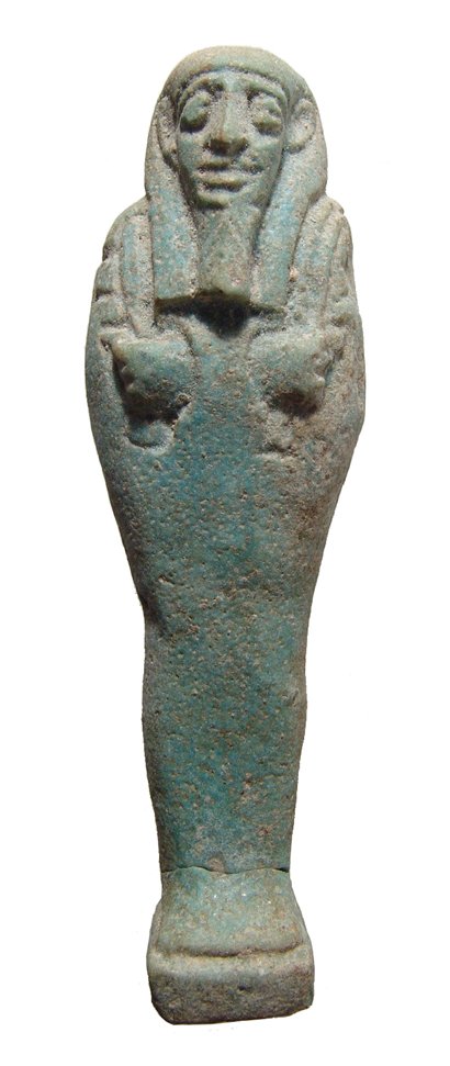 A nice Egyptian blue-green faience ushabti (1 of 3)
