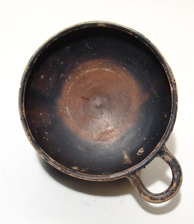 A large Greek black-glazed cup (1 of 3)