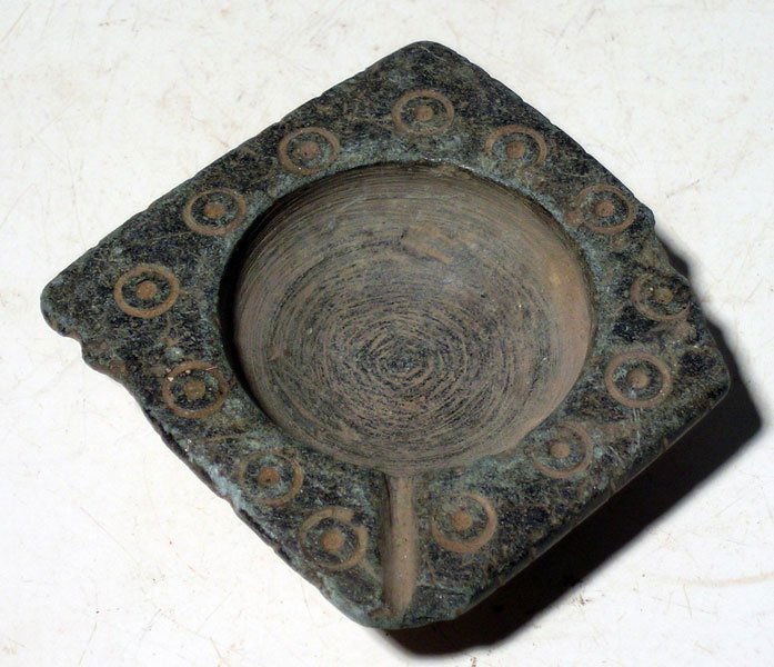 Ghandaran stone oil lamp from the Indus Valley (1 of 2)