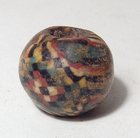 A large Roman mosaic glass bead, Egypt (1 of 5)