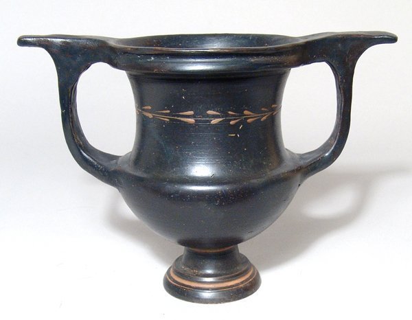 An Apulian Gnathia black-ware kantharos, Magnia Graecia (1 of 2)