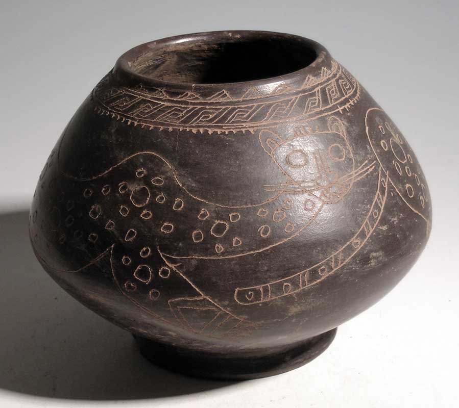 An elaborately decorated jar from Costa Rica (1 of 4)