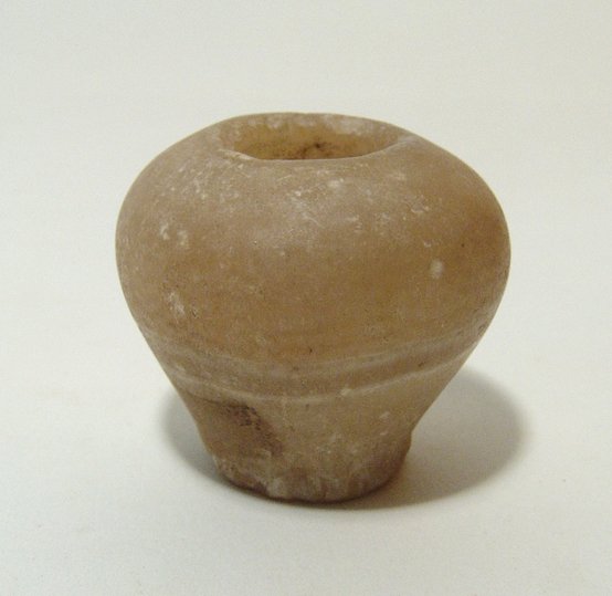 Egyptian Middle Kingdom alabaster kohl jar (1 of 3)