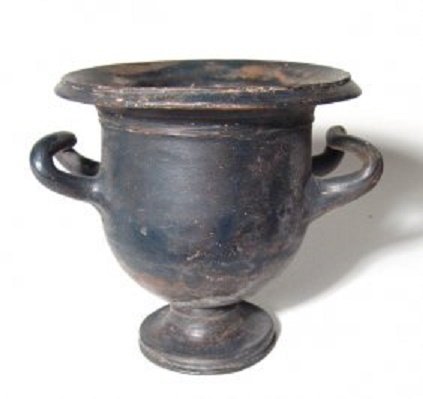 Greek black-ware bell krater, c. 4th - 3rd Century BC (1 of 3)