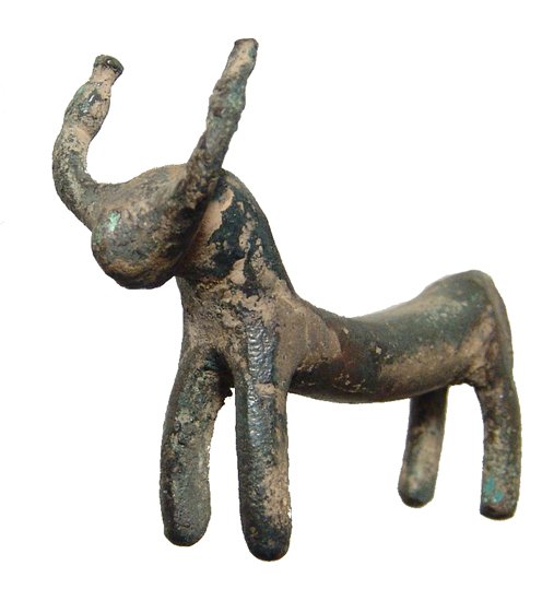 Near Eastern bronze figurine of a bull, c. 1200 - 800 (1 of 3)