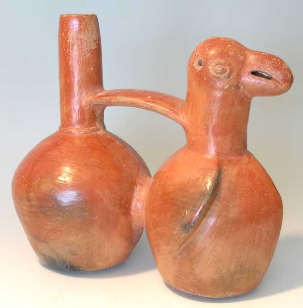 Pre-Columbian avian effigy vessel, ca. 1100 - 1450 AD (1 of 2)