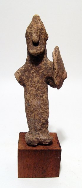 A Cypriot terracotta figure of a warrior (1 of 2)