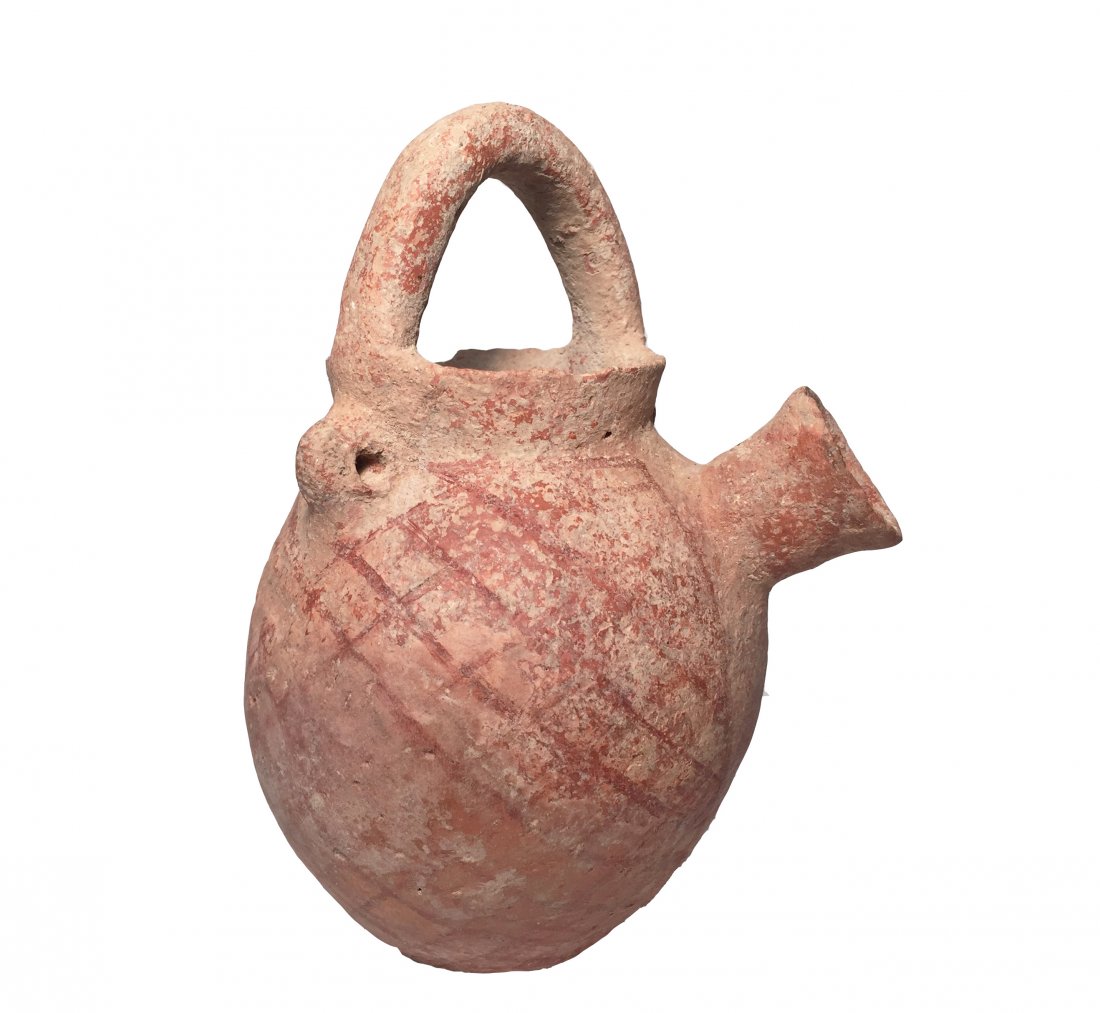 An Early Bronze Age small spouted juglet, Holy Land (1 of 6)