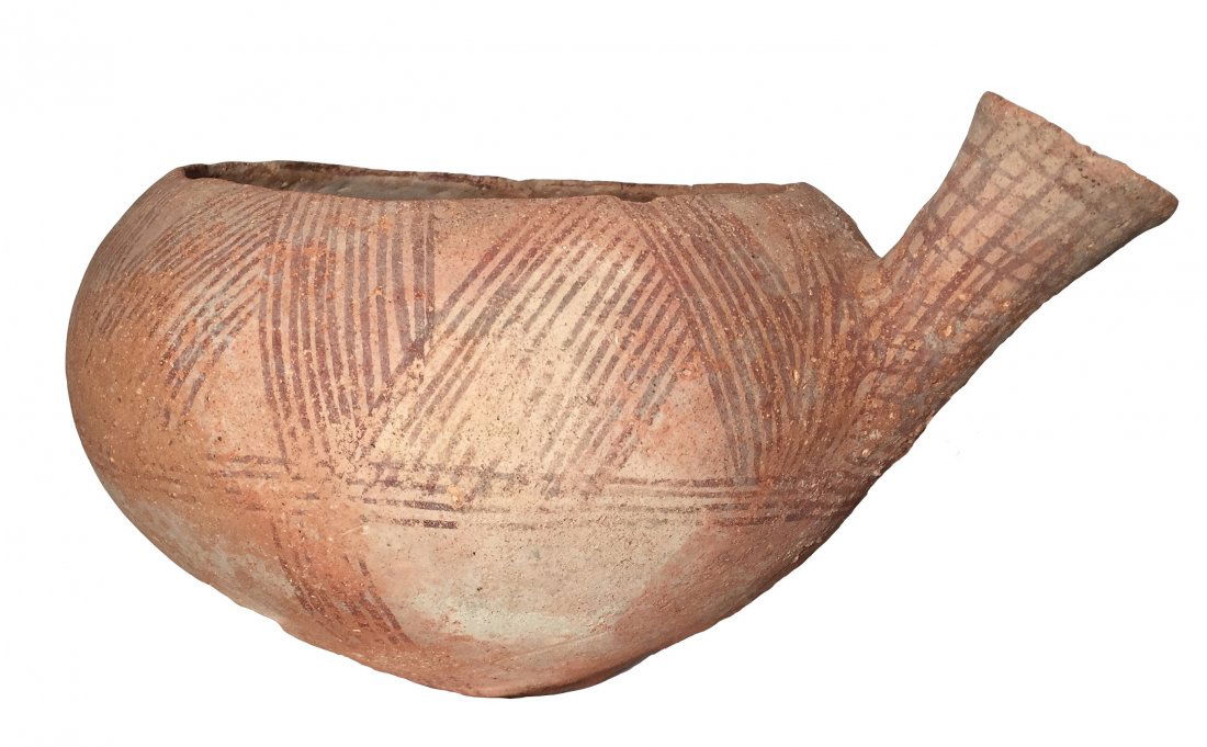 A large Early Bronze Age spouted bowl, Holy Land (1 of 6)