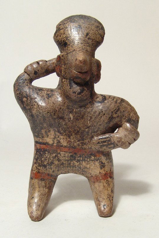 A well-preserved Nayarit standing male figure (1 of 3)