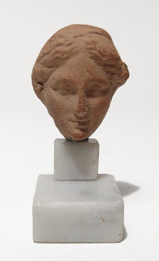 Hellenistic terracotta head of a woman, c. 3rd - 1st (1 of 3)