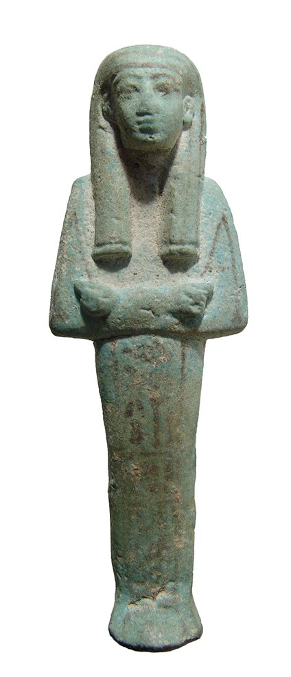 Egyptian faience ushabti, Late New Kingdom (1 of 3)