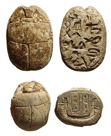 A pair of Egyptian steatite scarabs (1 of 1)