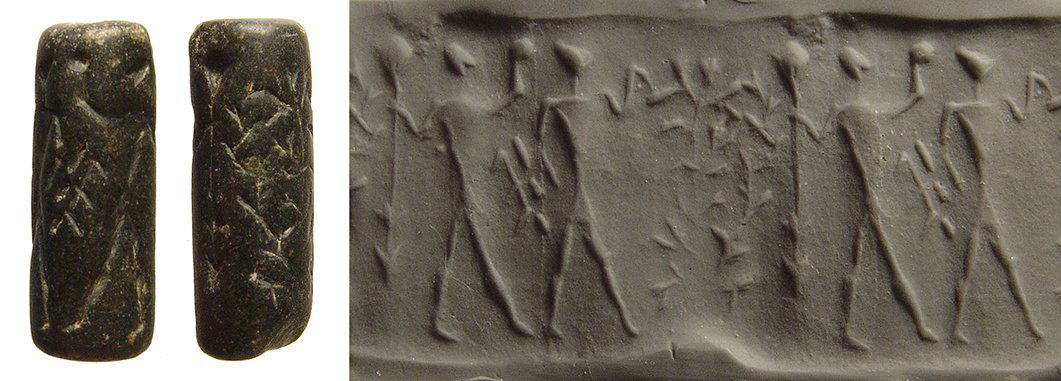 A Levantine black chlorite cylinder seal (1 of 1)