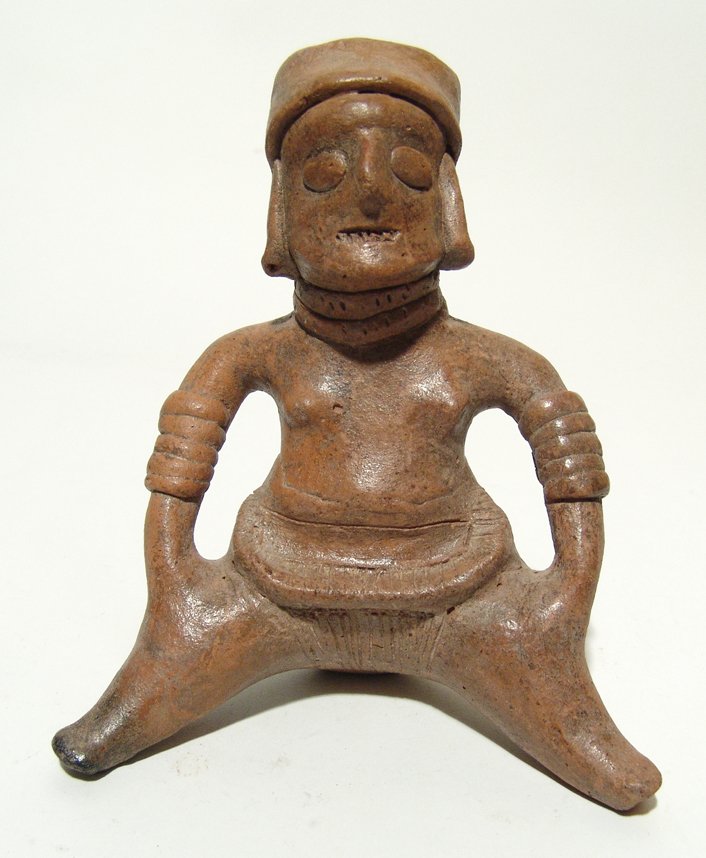 Colima Autlan Type figure of a seated woman (1 of 3)