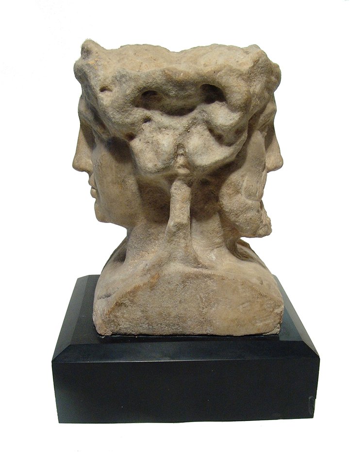 A Roman marble janiform head (1 of 7)