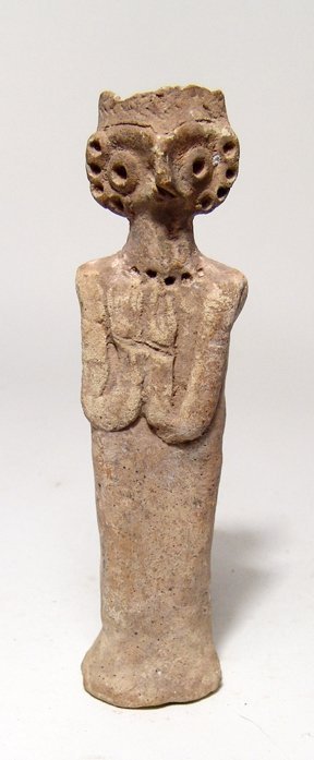 A Near Eastern terracotta Astarte figure (1 of 3)