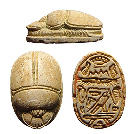 Beautifully carved Egyptian steatite scarab (1 of 1)