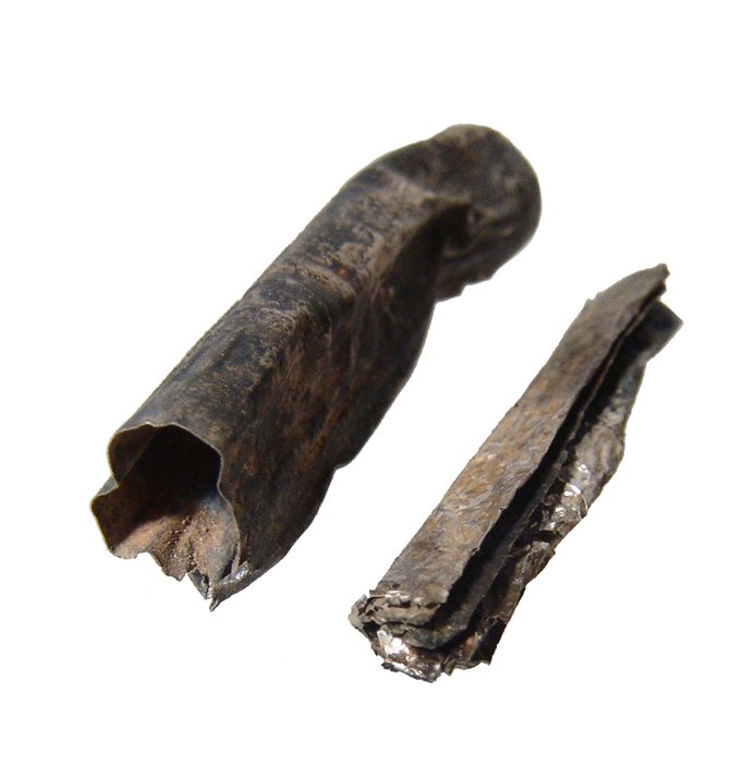 A silver Judean scroll with case (1 of 3)