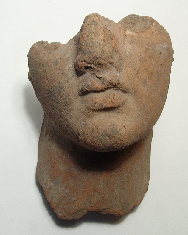 An attractive Hellenistic terracotta male portrait (1 of 5)